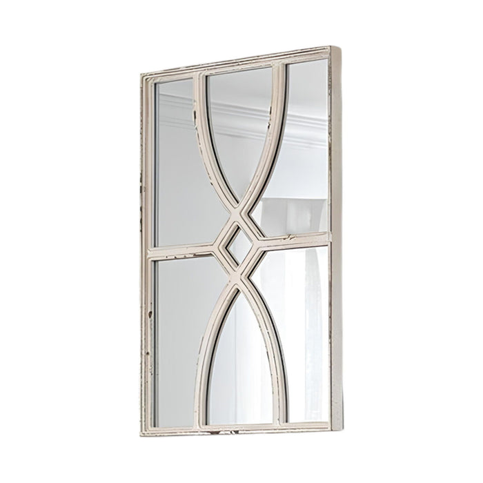 31" Framed Accent Mirror - White