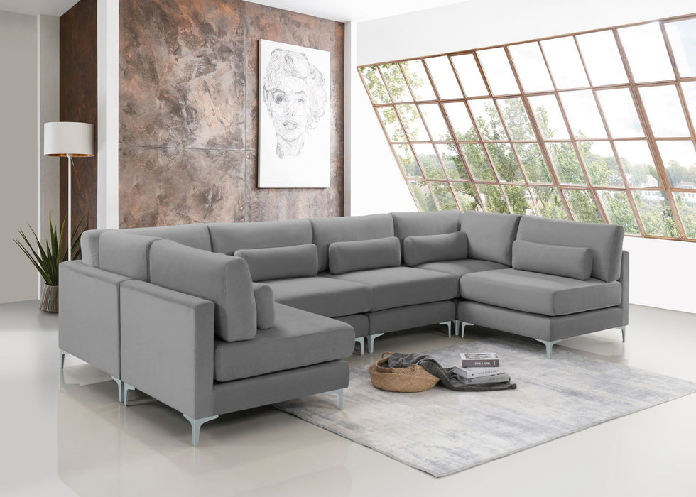 Julia - Modular Sectional 6 Piece - Gray