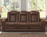 Backtrack - Chocolate - Pwr Rec Sofa With Adj Headrest - Simple Home Plus