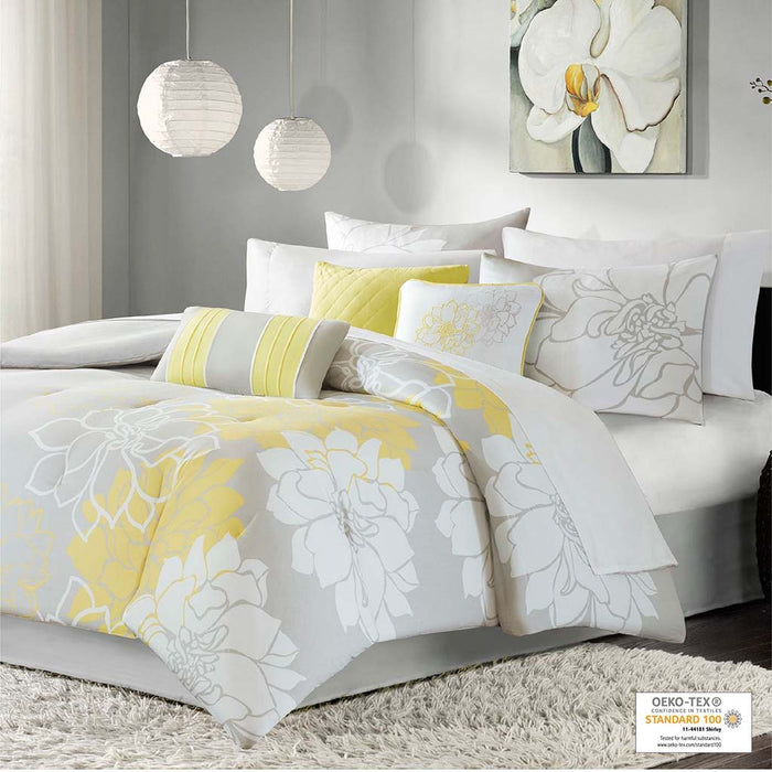 Lola - Queen Comforter Set - Yellow