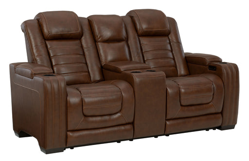 Backtrack - Chocolate - Pwr Rec Loveseat/Con/Adj Hdrst - Simple Home Plus