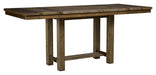 Moriville - Grayish Brown - Rectangular Dining Room Counter Extension Table - Simple Home Plus