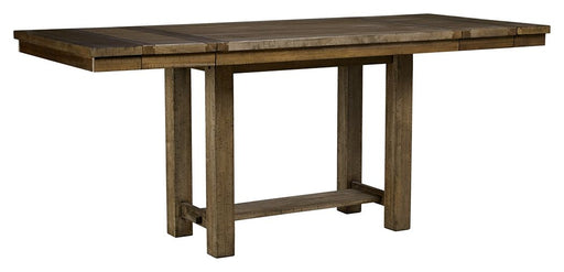 Moriville - Grayish Brown - Rectangular Dining Room Counter Extension Table - Simple Home Plus