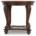 Norcastle - Dark Brown - Round End Table - Simple Home Plus