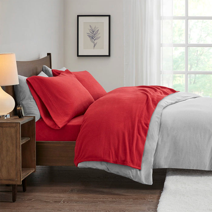 Twin Long Sheet Set - Red