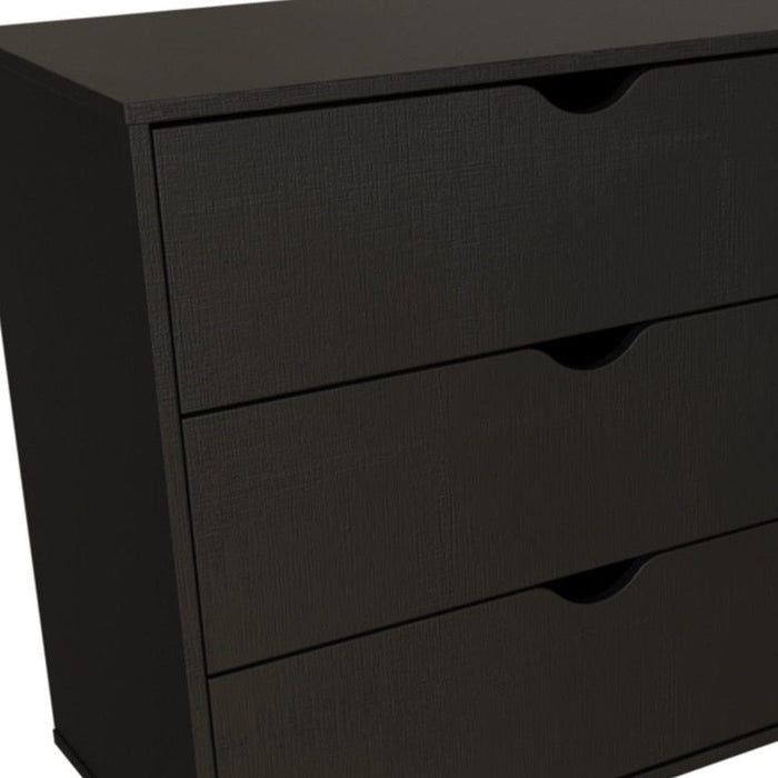 3 Drawer Dresser - Black