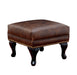 Vaugh - Ottoman - Rustic Brown - Simple Home Plus