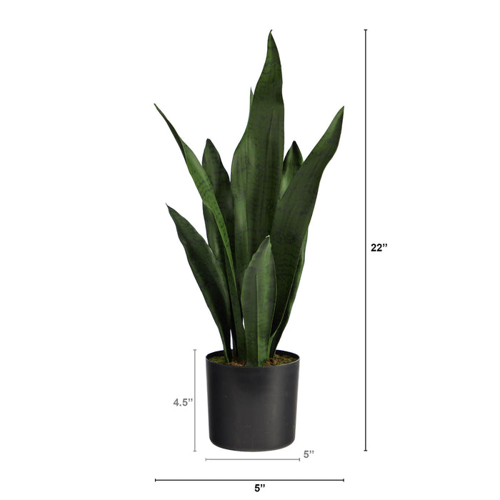 22" Sansevieria Artificial Plant