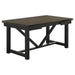 Malia - Rectangular Dining Table With Refractory Extension Leaf - Black - Simple Home Plus