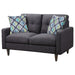 Watsonville - Tufted Back Loveseat - Gray - Simple Home Plus