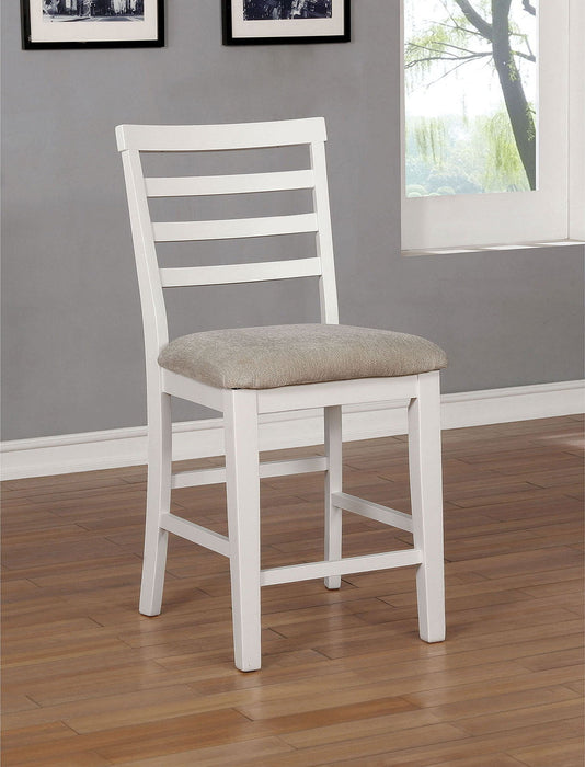 Kiana - Counter Height Side Chair (Set of 2) - White - Simple Home Plus