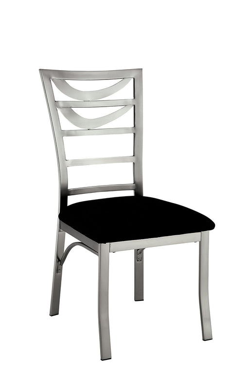 Roxo - Side Chair (Set of 2) - Silver / Black - Simple Home Plus