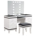 Talei - 6-Drawer Vanity Set With Hollywood Lighting - Black And White - Simple Home Plus