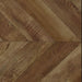 Marlene - Herringbone Pattern 3-Panel Screen - Rustic Tobacco And Black - Simple Home Plus