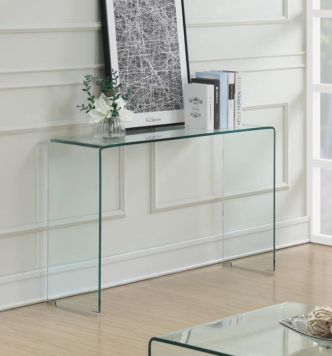 Ripley - Rectangular Sofa Table - Clear - Simple Home Plus