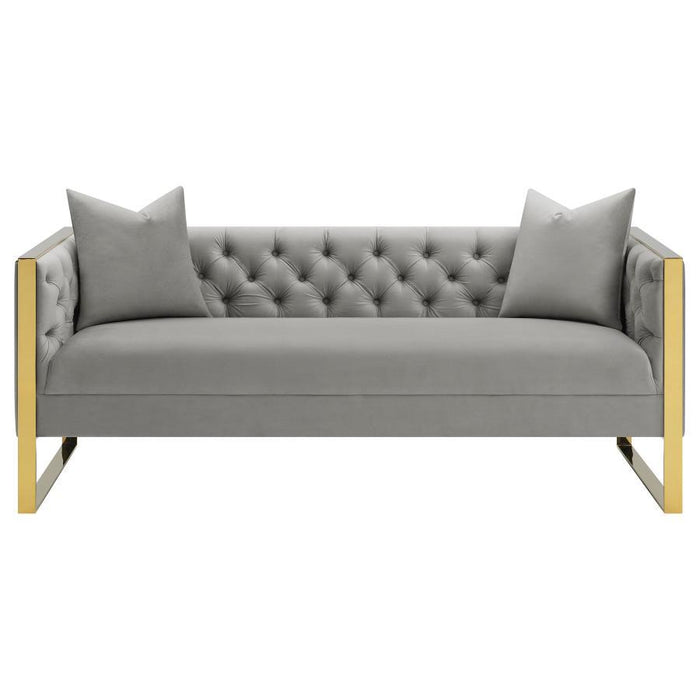 Eastbrook - Tufted Back Sofa - Gray - Simple Home Plus