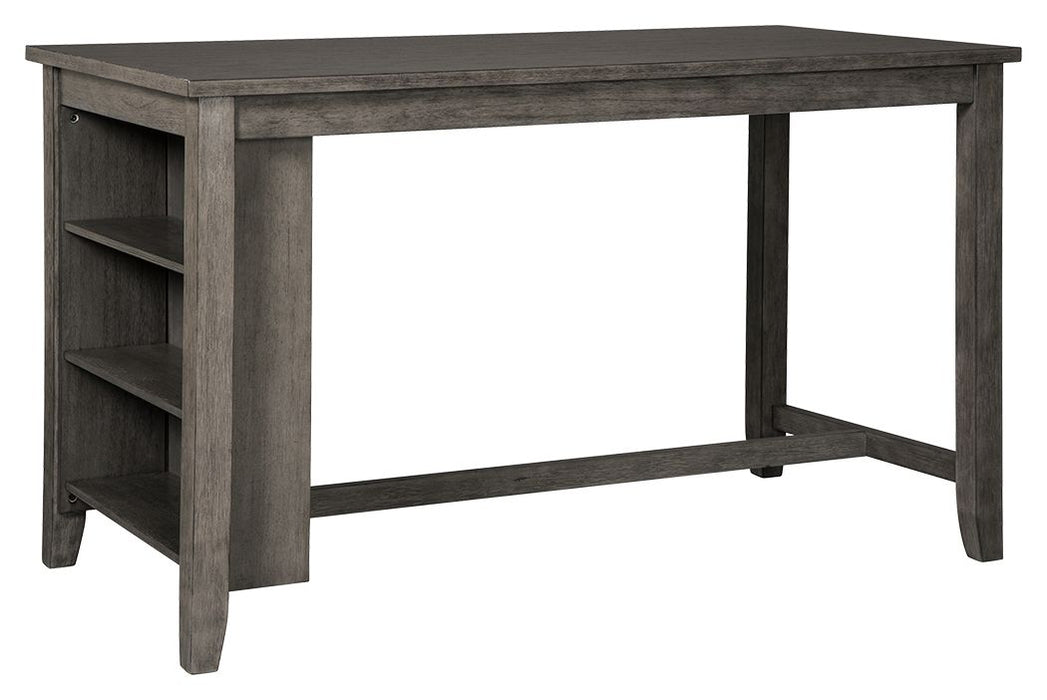 Caitbrook - Gray - Rectangular Dining Room Counter Table - Simple Home Plus