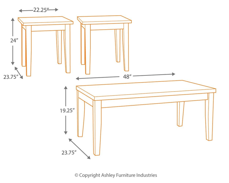 Maysville - Black - Occasional Table Set (Set of 3) - Simple Home Plus