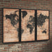 Pollyanna - Tan / Black - Wall Art Set (Set of 3) - Simple Home Plus