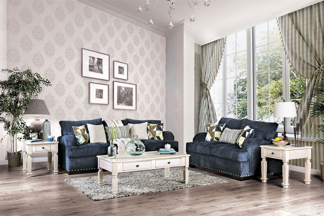 Zayla - Loveseat - Navy - Simple Home Plus