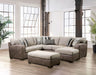 Ashenweald - Sectional - Brown / Light Brown - Simple Home Plus