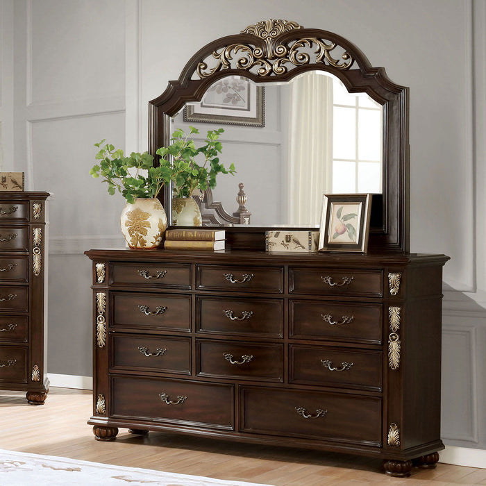 Theodor - Dresser - Brown Cherry - Simple Home Plus