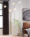 Taliya - Champagne / White - Metal Arc Lamp - Simple Home Plus