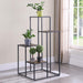 Rito - 4-Tier Display Shelf - Rustic Brown And Black - Simple Home Plus