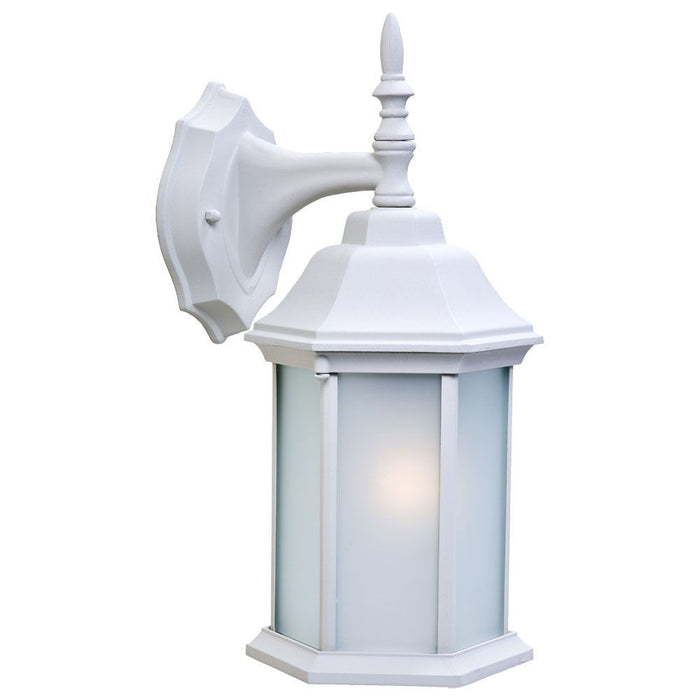 Glass Swing Arm Wall Light - White Frosted