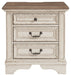 Realyn - White / Brown / Beige - Three Drawer Night Stand - Simple Home Plus