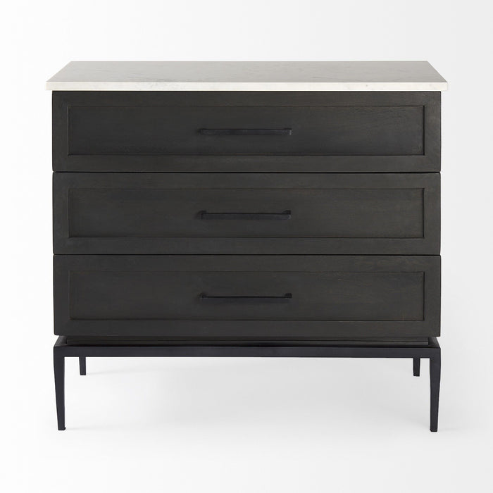 Updated Rustic Top Dresser - Dark / Light Marble