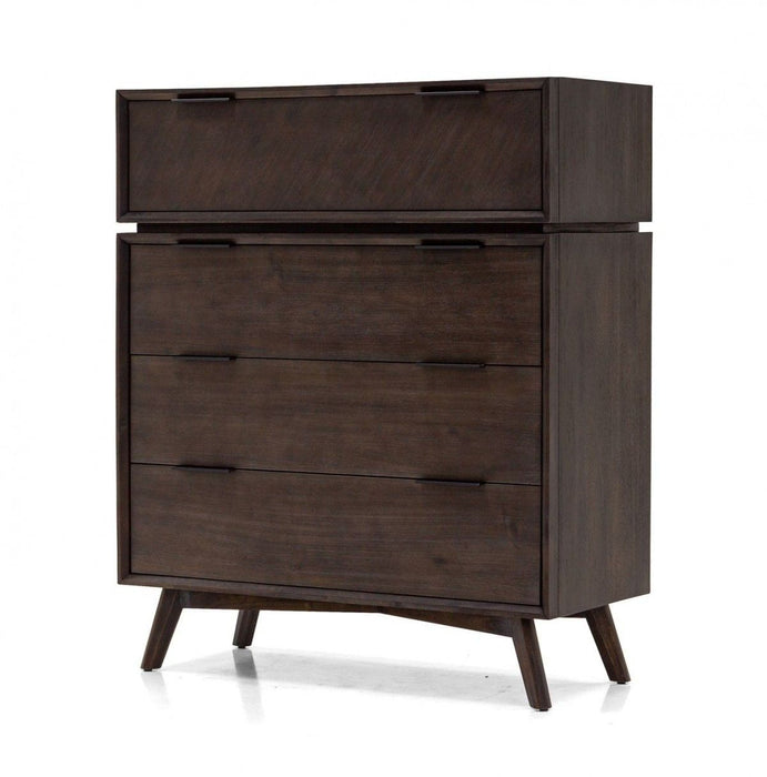 Four Drawer Dresser - Dark Brown