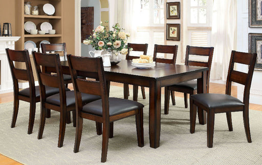 Dickinson - Dining Table With X Leaf - Dark Cherry - Simple Home Plus