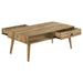 Zabel - Rectangular 1-Drawer Coffee Table - Natural - Simple Home Plus