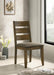 Alston - Ladder Back Dining Side Chairs (Set of 2) - Knotty Nutmeg And Gray - Simple Home Plus