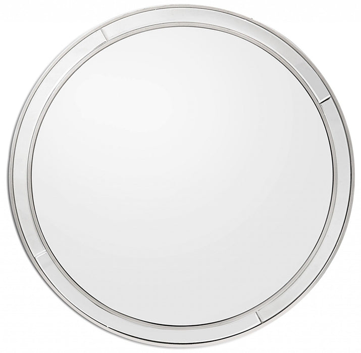 Simply Lined Mirror - Silver