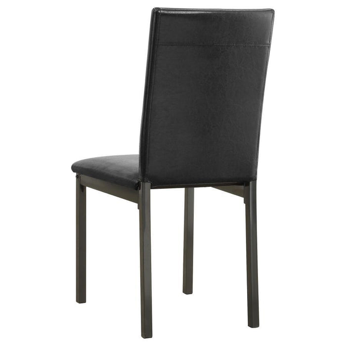 Garza - Upholstered Dining Chairs (Set of 2) - Black - Simple Home Plus