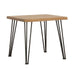 Zander - End Table With Hairpin Leg - Natural And Matte Black - Simple Home Plus