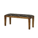 Lamont - Rectangular Upholstered Bench - Natural And Navy - Simple Home Plus