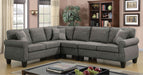 Rhian - Sectional - Dark Gray - Simple Home Plus