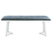 Beaufort - Upholstered Tufted Bench - Dark Gray - Simple Home Plus