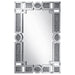 Jackie - Interlocking Wall Mirror With Iridescent Panels And Beads - Silver - Simple Home Plus