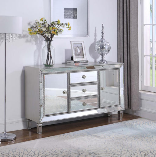 Leticia - 3-Drawer Accent Cabinet - Silver - Simple Home Plus