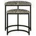 Zakiya - 2 Piece Demilune Nesting Table - Black And White - Simple Home Plus