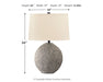 Harif - Beige - Paper Table Lamp - Simple Home Plus