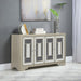 Toula - 4-Door Accent Cabinet - Smoke And Champagne - Simple Home Plus