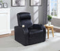 Cyrus - Home Theater Upholstered Recliner - Black - Simple Home Plus