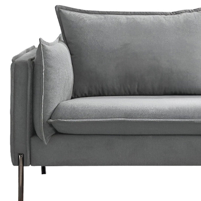 Black Legs Sofa - Gray