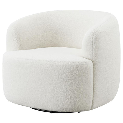 Hudson - Upholstered Swivel Chair - Natural - Simple Home Plus