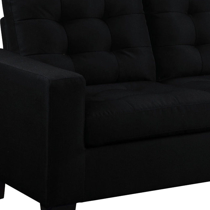 Linen Sofa - Black